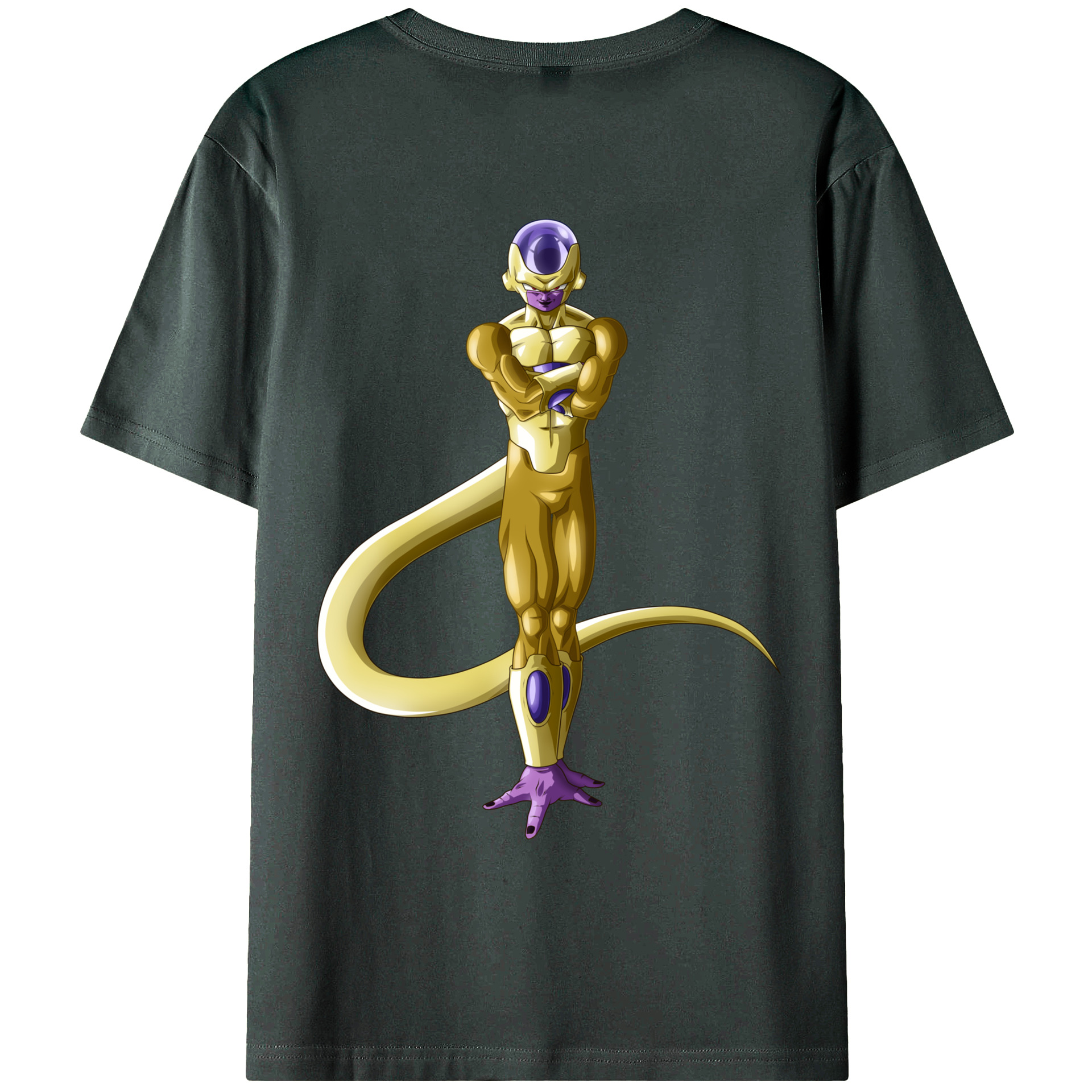 （画像用） ドラゴンボール フリーザ DRAGON BALL Frieza 綿100％ メンズ半袖Tシャツ（バックプリント） 通気性